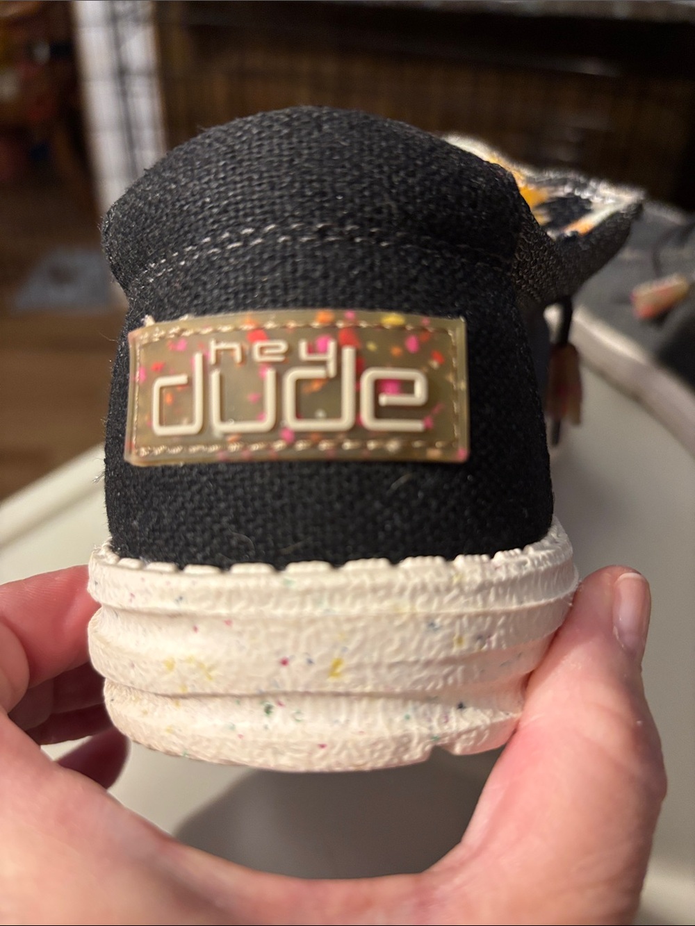 Hey Dude Multicolor Knit Slip-On with Cork Insole